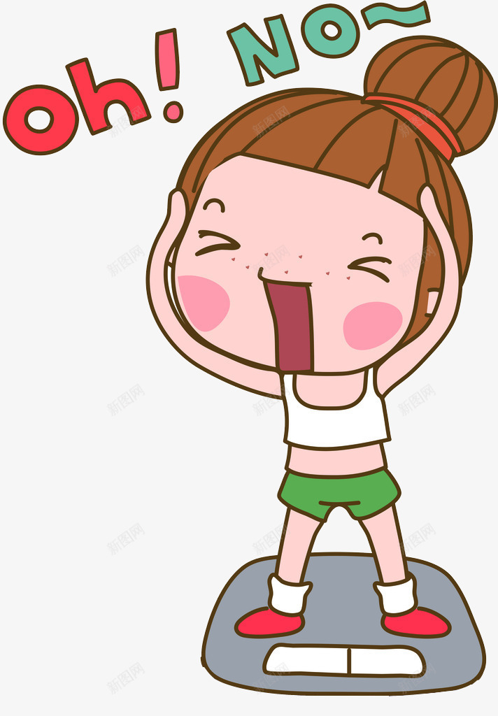 抓狂的少女png免抠素材_88icon https://88icon.com 卡通 少女 崩溃 崩溃表情 抓狂 抓狂的人