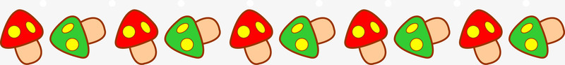 可通蘑菇花边png免抠素材_88icon https://88icon.com 元素 分割线 卡通 可爱 图案 底纹 精美 花纹 花边 蘑菇 设计