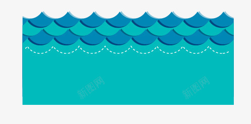 卡通水浪png免抠素材_88icon https://88icon.com 卡通 水浪 海浪