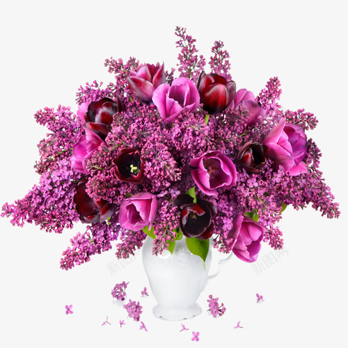 紫色丁香花png免抠素材_88icon https://88icon.com 丁香花 婚庆 紫色 花