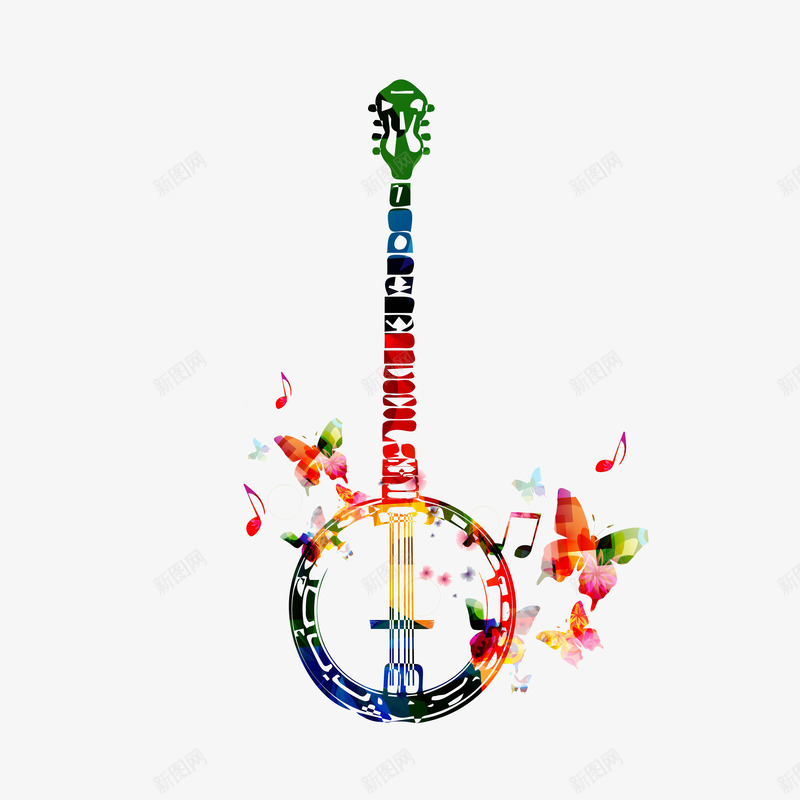 炫彩音乐矢量图eps免抠素材_88icon https://88icon.com 激情 炫彩 音乐 音乐符号 矢量图