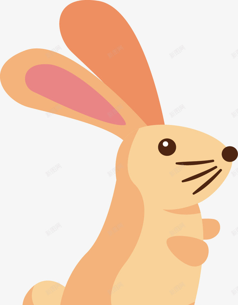 春季动物与自然矢量图ai免抠素材_88icon https://88icon.com 兔 动物 春天 植物 自然 矢量图