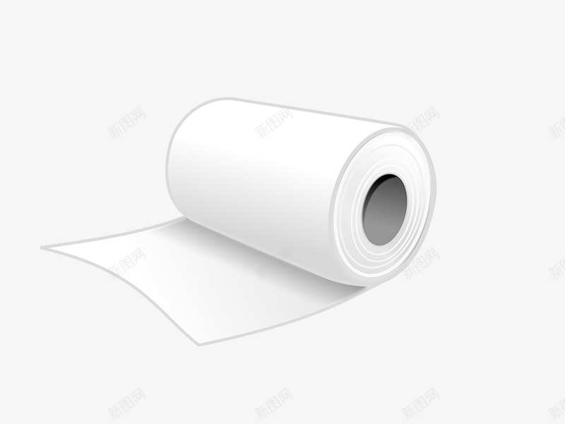 卡通拆开的白色卷纸吸油纸png免抠素材_88icon https://88icon.com 卡通卷纸 吸油纸 拆开的纸 灰色纸心 白色 评论有礼