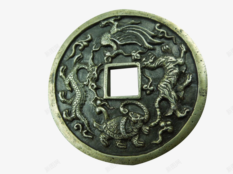 四圣兽钱币png免抠素材_88icon https://88icon.com 四圣兽 朱雀 玄武 白虎 钱币 铸造 青铜 青龙 青龙白虎朱雀玄武
