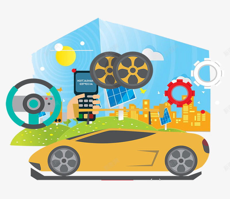 汽车改装png免抠素材_88icon https://88icon.com 专业车改 修理 卡通汽车 工人 汽车 汽车改装 汽车维修 汽车美容