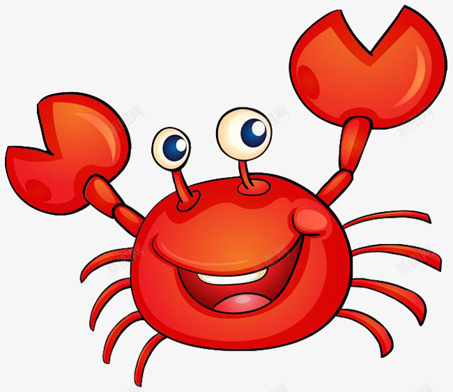可爱的卡通螃蟹png免抠素材_88icon https://88icon.com 卡通螃蟹 可爱的螃蟹 微笑的螃蟹 螃蟹