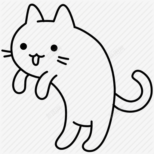 创意合成手绘元素跳跃的小猫咪png免抠素材_88icon https://88icon.com 元素 创意 卖萌小猫 合成 跳跃