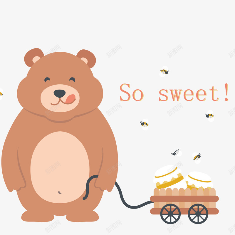 甜蜜小熊png免抠素材_88icon https://88icon.com png免费 png免费下载 拉车 海报 甜蜜 装饰