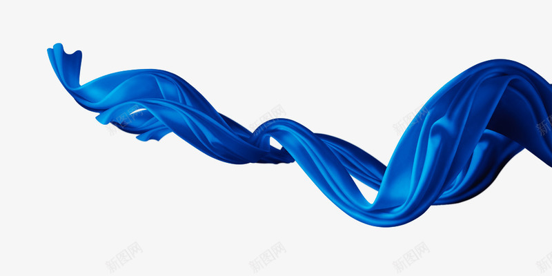 丝带epsd免抠素材_88icon https://88icon.com 丝带 新图网 绸带 蓝色 飘带