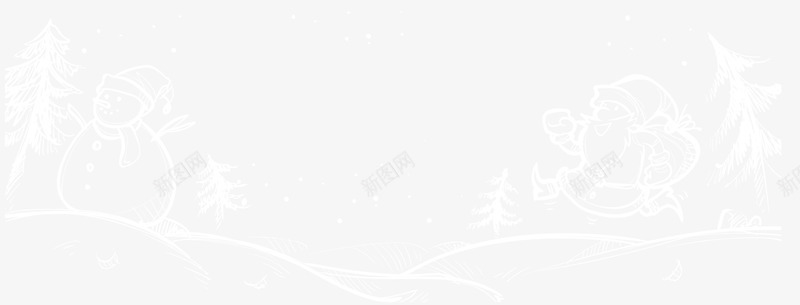 圣诞节装饰手绘线稿png免抠素材_88icon https://88icon.com 圣诞树 圣诞矿化 圣诞老人 圣诞节 手绘线稿 装饰图案