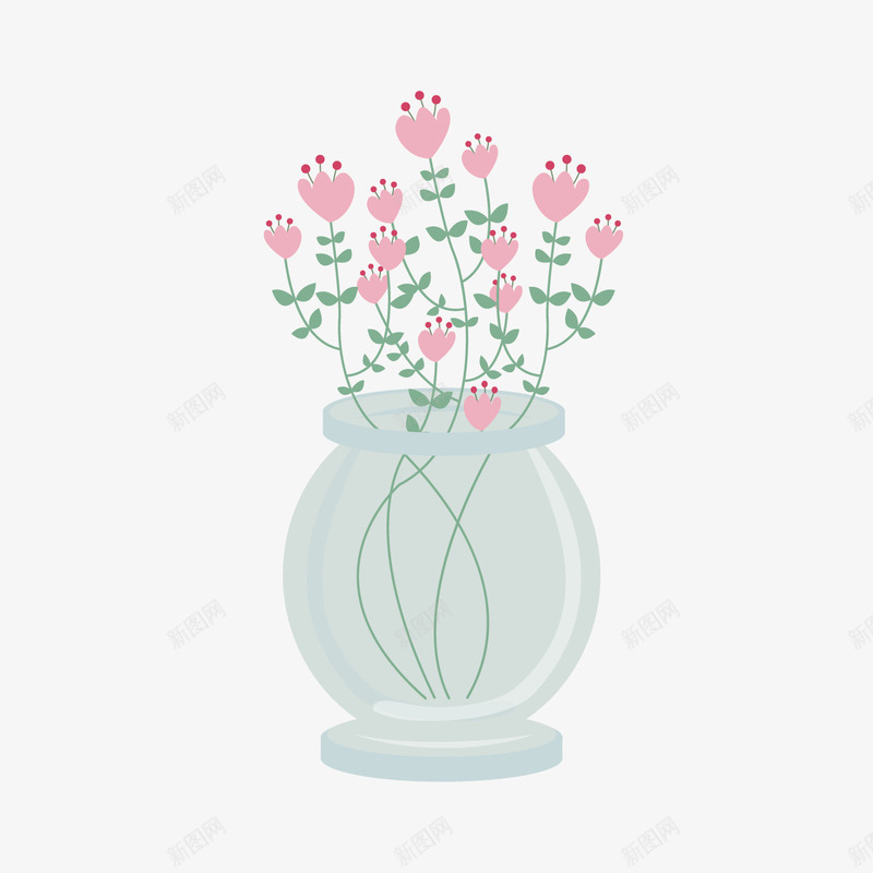 花瓶插花花好看的花小清新png免抠素材_88icon https://88icon.com 好看的花 小清新 插花 花 花瓶