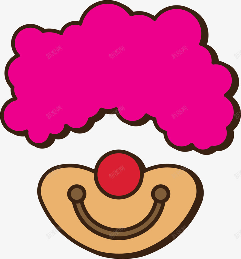 紫发卡通小丑面具png免抠素材_88icon https://88icon.com 4月1号 joker 假发 小丑 小丑面具 微笑表情 恶作剧 愚人节 马戏团