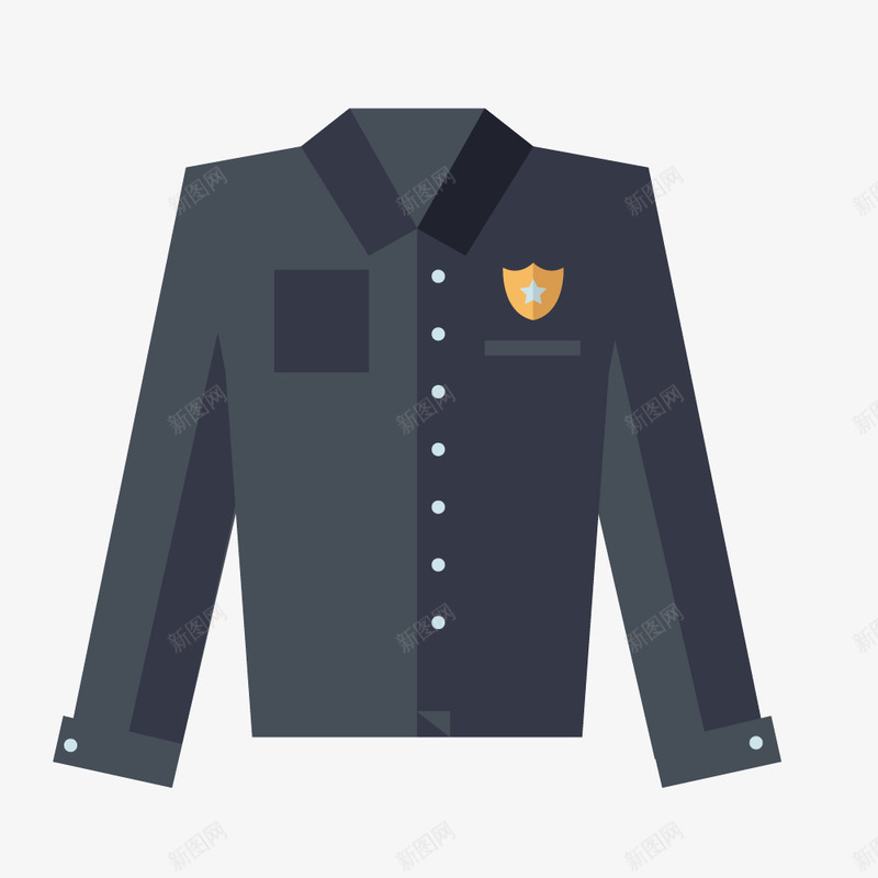 保安卫士服装png免抠素材_88icon https://88icon.com 上衣 保安卫士服 男士服装