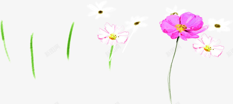 粉色文艺水彩春季花朵png免抠素材_88icon https://88icon.com 文艺 春季 水彩 粉色 花朵