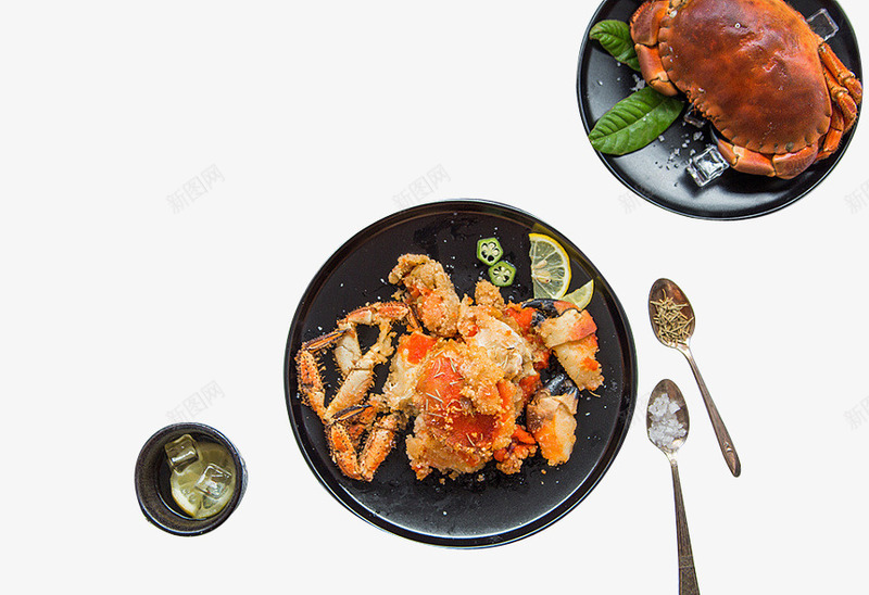 油炸螃蟹png免抠素材_88icon https://88icon.com 油炸 海鲜 螃蟹 食物