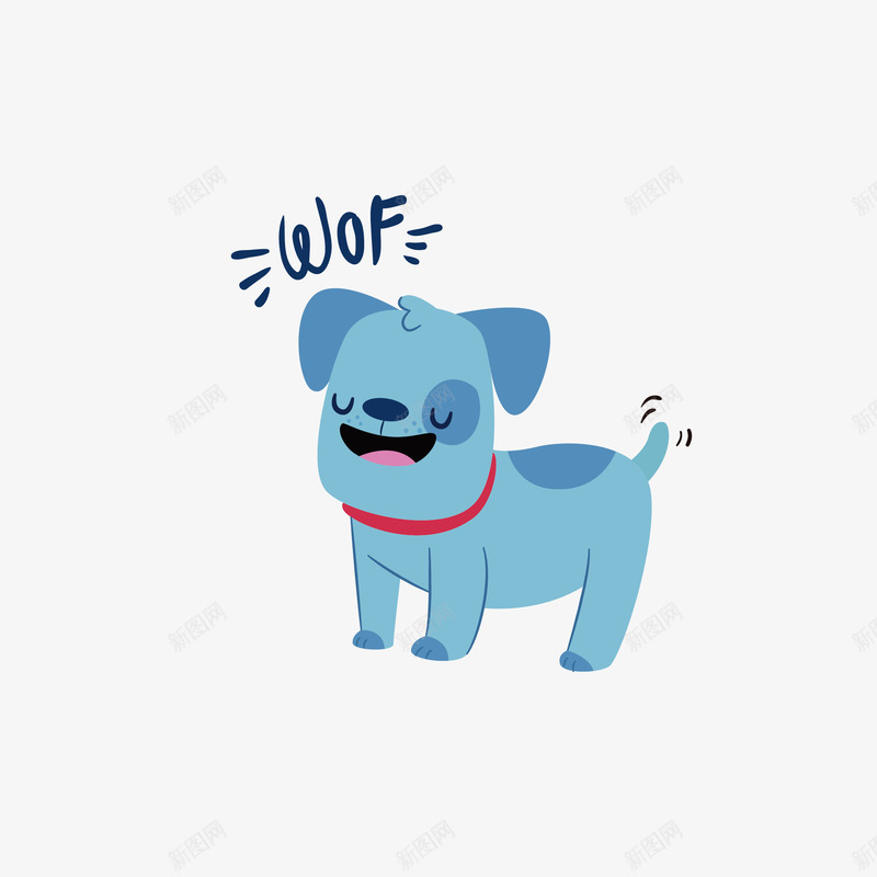 大叫WOF小狗矢量图eps免抠素材_88icon https://88icon.com png免抠图 创意 动物 卡通 可爱 大叫 小狗 手绘 蓝色 矢量图