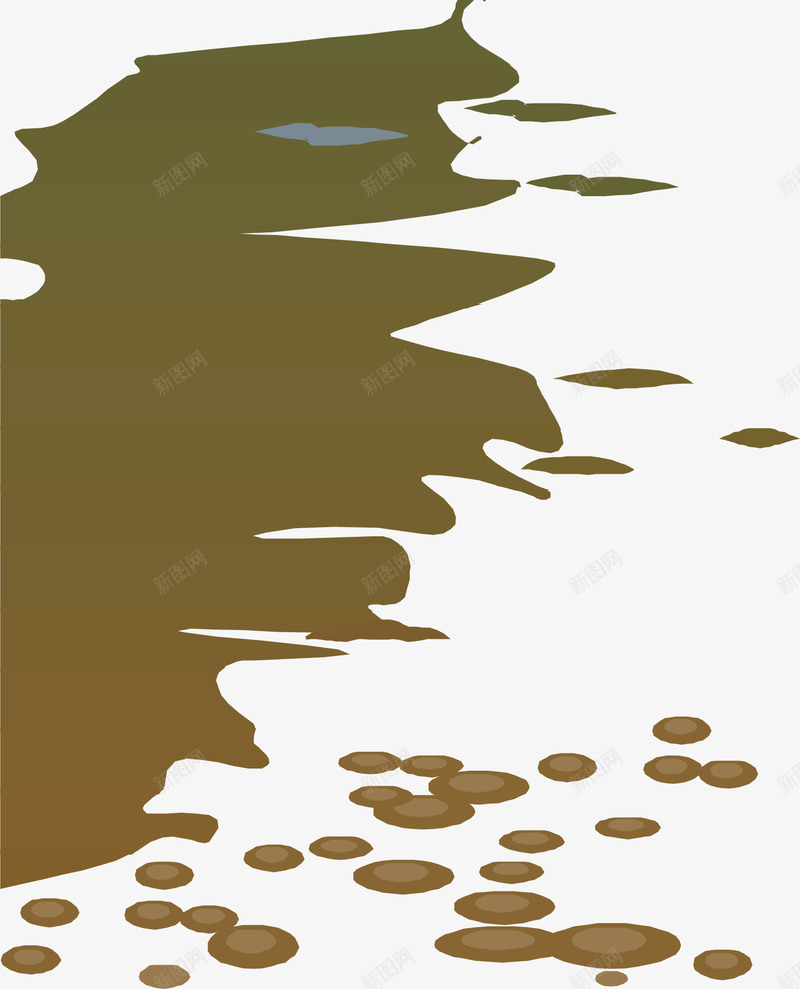 棕色卡通湖水波纹倒影矢量图ai免抠素材_88icon https://88icon.com 卡通湖水 河水 河流 波纹 湖水 自然风景 矢量图