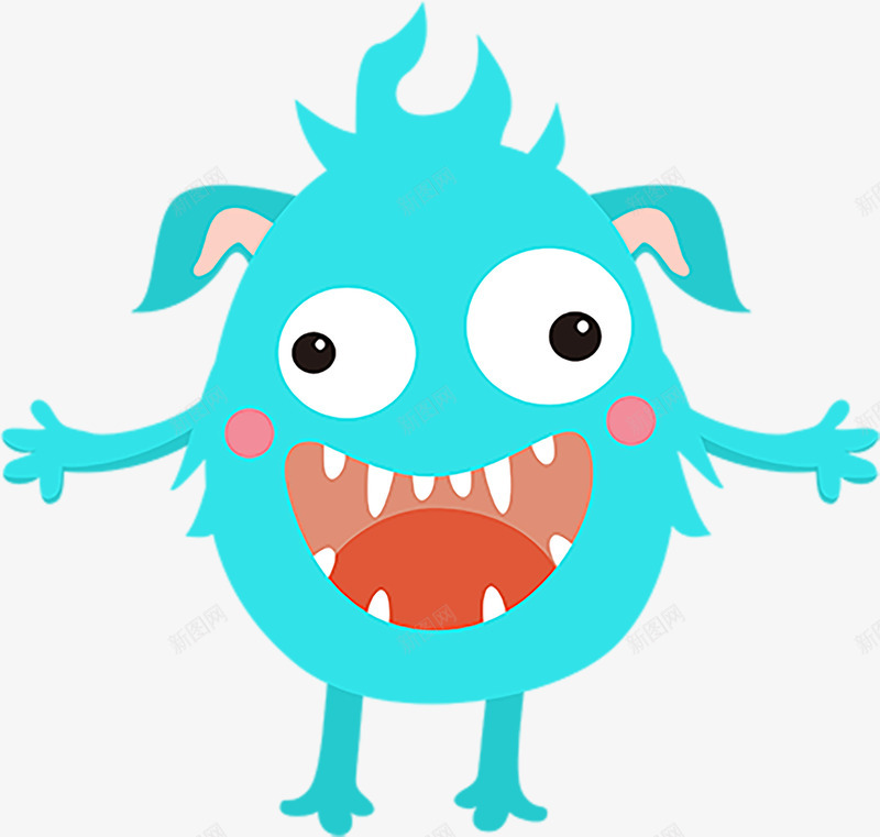 可爱的病毒小怪物png免抠素材_88icon https://88icon.com 元素 免扣 唯美 怪物 素材 艺术
