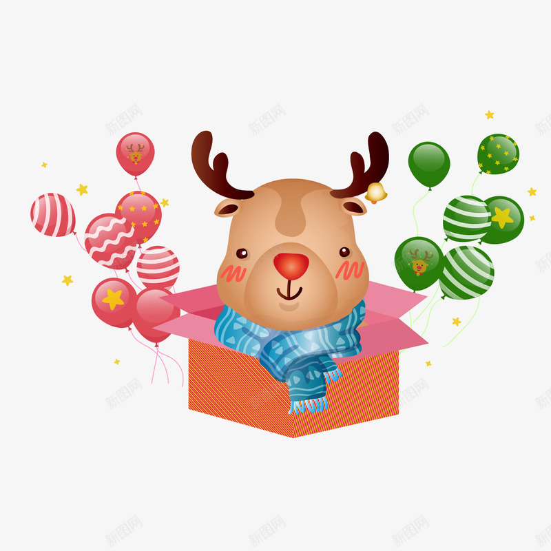 圣诞节小鹿布偶元素png免抠素材_88icon https://88icon.com 卡通 圣诞 圣诞礼物 圣诞老人 圣诞节 小鹿 布偶 手绘 装饰