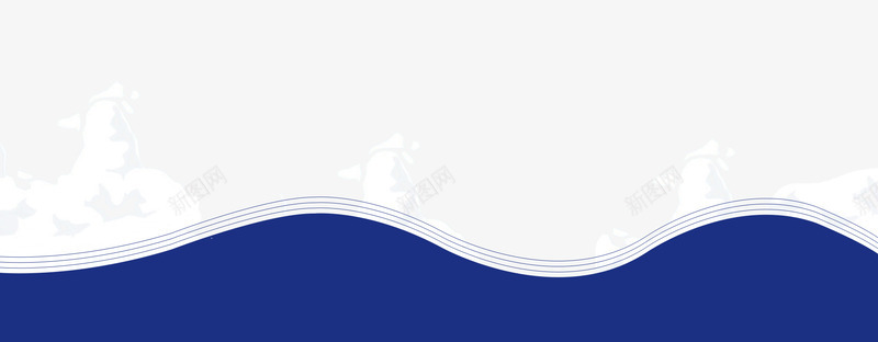 卡通海浪浪花png免抠素材_88icon https://88icon.com 卡通海浪 底纹 浪花 浪花纹样 深蓝色 线条