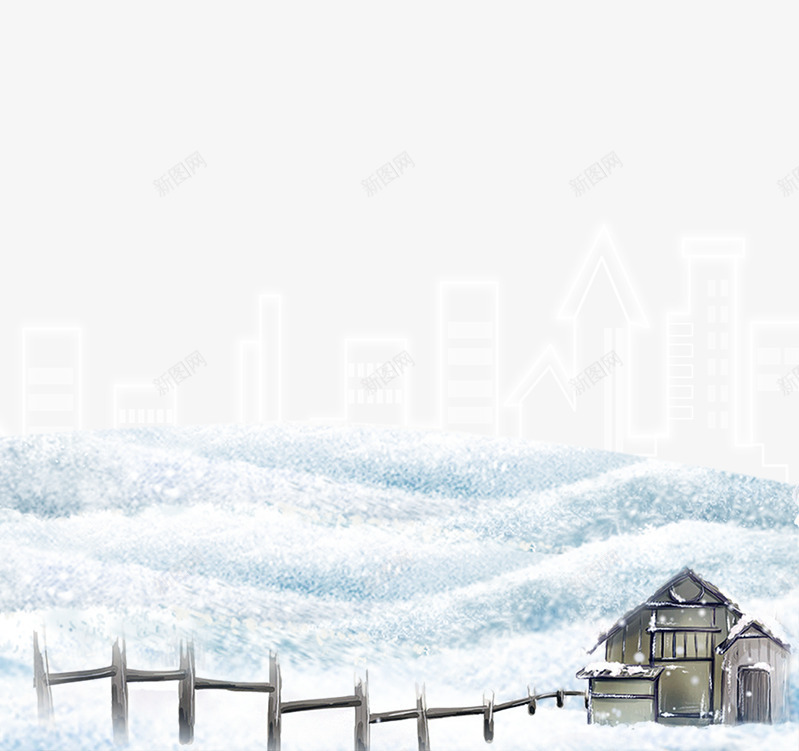 雪山那边的城市png免抠素材_88icon https://88icon.com 下雪 冬天 卡通 寒冷 房子 景色 栅栏 白色 结冰 雪山白岩板 雪景 雪花