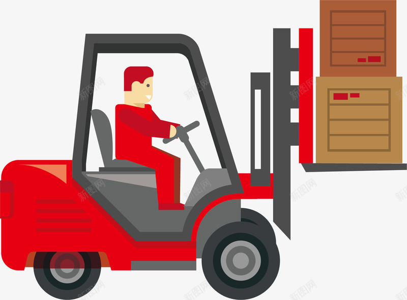 叉车png免抠素材_88icon https://88icon.com png 叉车 干活 货物
