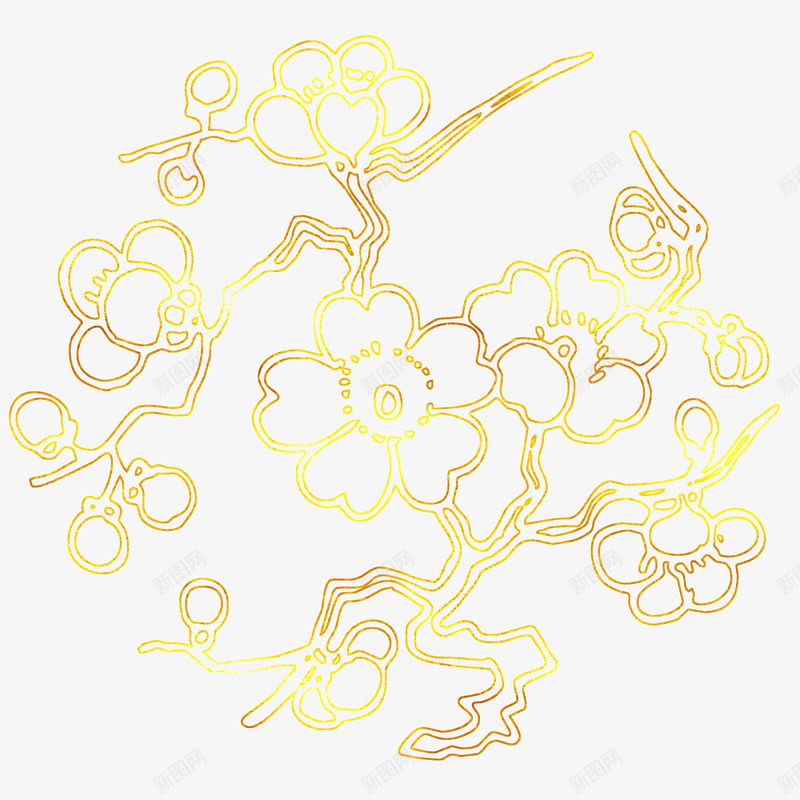 中国风传统金色梅花烫金花纹png免抠素材_88icon https://88icon.com 中国风 中国风传统金色梅花烫金花纹免抠图免费下载 中国风符号 传统 免抠图 华丽花纹 烫金 花纹 花边 边框底纹 金色 金色梅花 金色花边纹样