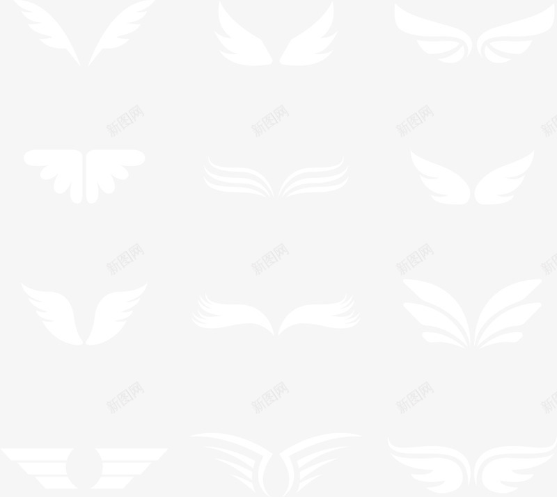翅膀png免抠素材_88icon https://88icon.com 白色翅膀 翅膀 翅膀矢量