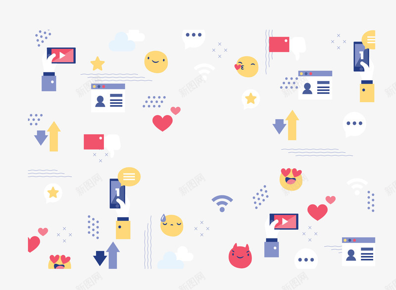 网络社交点赞分享矢量图ai免抠素材_88icon https://88icon.com 互联网 分享 点赞 点赞分享 矢量png 网络社交 矢量图