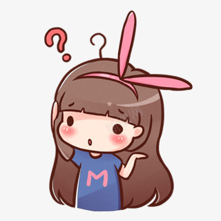 疑问的兔耳少女卡通png免抠素材_88icon https://88icon.com 卡通 发问 少女 没有头绪 疑问
