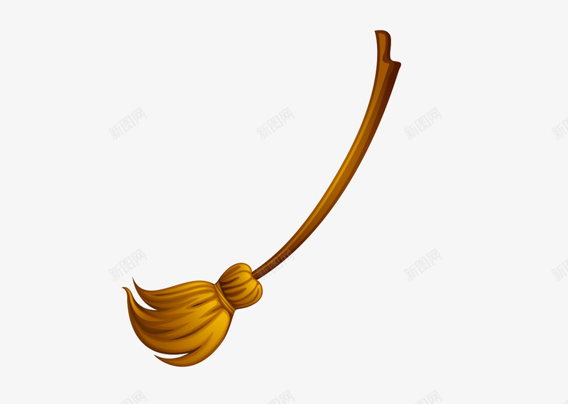 扫帚png免抠素材_88icon https://88icon.com 万圣节 女巫笤帚 扫地 扫帚 清洁 笤帚