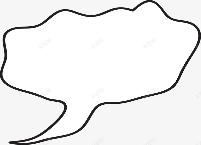 白色不规则对话框png免抠素材_88icon https://88icon.com 不规则 对话 白色 聊天 说话