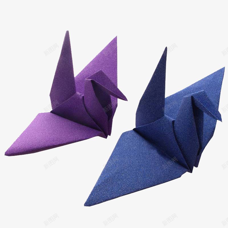 千纸鹤金粉纸png免抠素材_88icon https://88icon.com 千纸鹤 可爱 手工 金粉纸