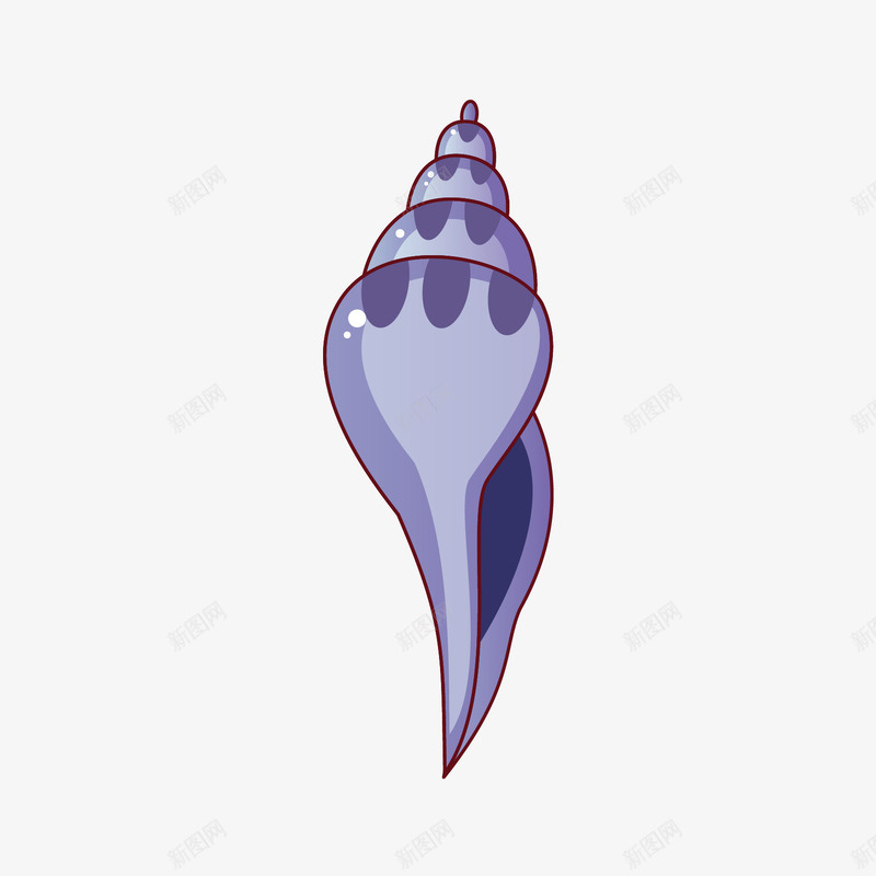 海螺png免抠素材_88icon https://88icon.com AI 卡通 可爱 大海 手绘 海洋 海螺 蓝色 贝壳 鱼