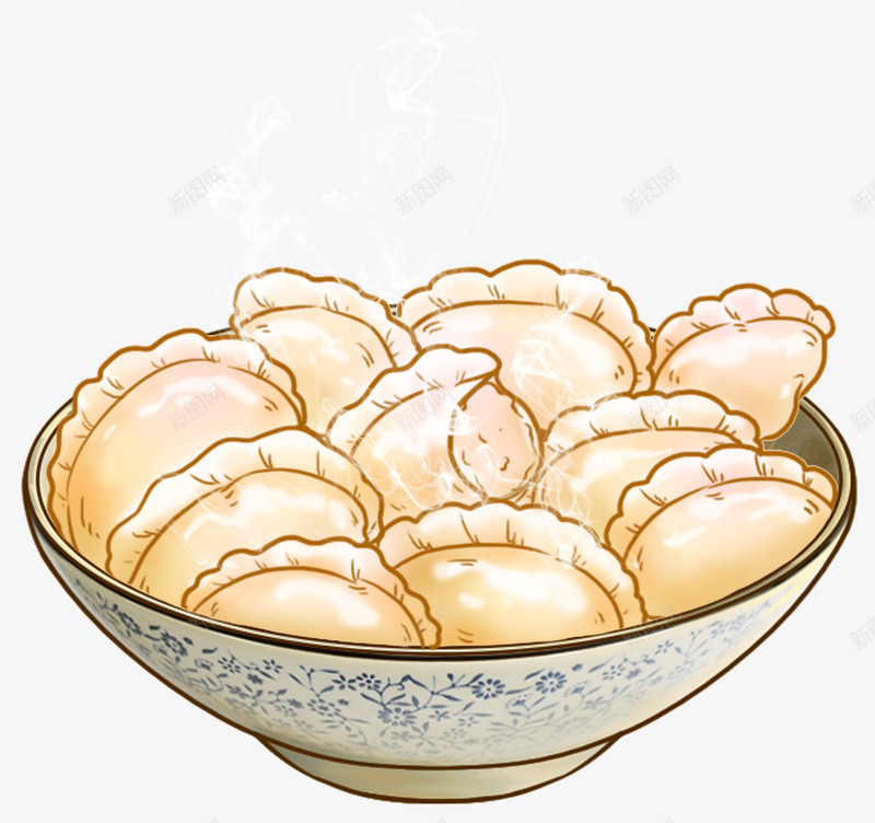 手绘饺子png免抠素材_88icon https://88icon.com 一碗水饺 卡通手绘 水彩饺子 水饺 立冬 装饰图案 食物 饺子 饺子logo