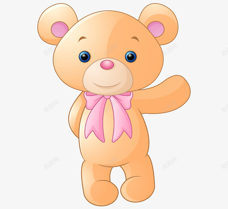 卡通手绘可爱彩色站立小熊矢量图eps免抠素材_88icon https://88icon.com 卡通的动物 可爱的小熊 手绘的小熊 站立的小熊 矢量图
