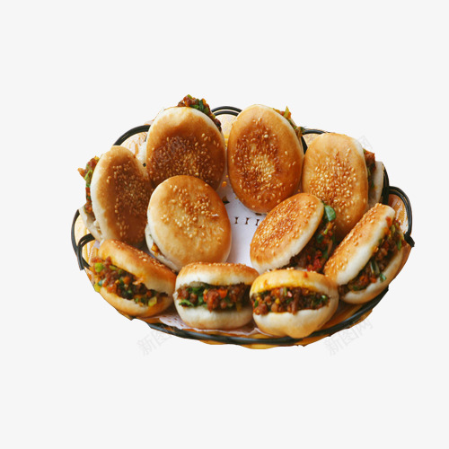 圆形肉夹馍png免抠素材_88icon https://88icon.com 传统小吃 圆形 招牌肉饼 牛肉饼 肉饼 餐饮美食
