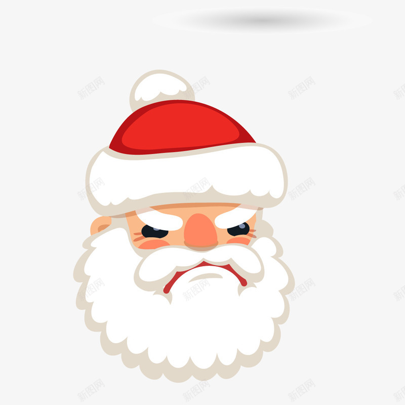 不开心的圣诞老人头png免抠素材_88icon https://88icon.com 不开心的圣诞老人矢量素材 卡通圣诞老人头 圣诞老人头 圣诞老人头免费png下载