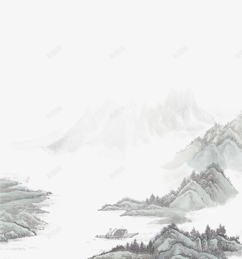 古典精美山水墨画图psd免抠素材_88icon https://88icon.com 中国画 免抠 免抠图 古典 山水 山水墨图 山水墨画 山水彩 水墨 水墨画 画室宣传单水墨画 精美