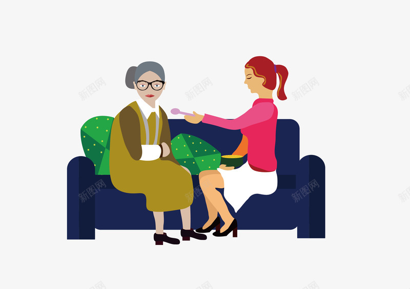 照顾老人大图png免抠素材_88icon https://88icon.com PNG 大图 照顾老人 矢量下载