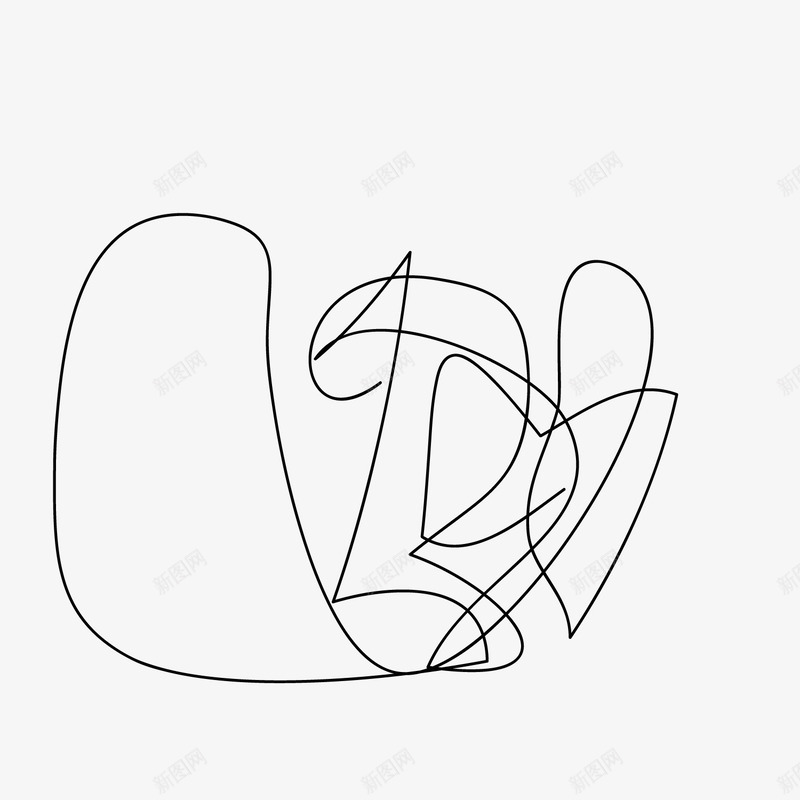 乱线条009矢量图eps免抠素材_88icon https://88icon.com 乱线条 无规则 无规律可循 自由画画 随心而安 随意书画 矢量图