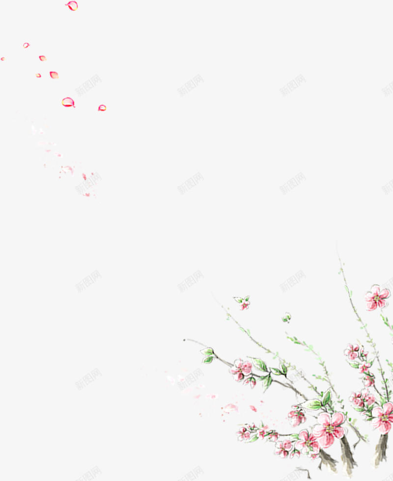 飞絮飘落的花png免抠素材_88icon https://88icon.com 漂亮 装饰 飘落 飞絮