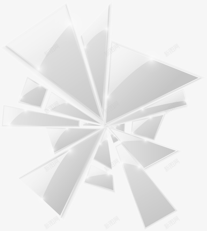 白色玻璃碎片png免抠素材_88icon https://88icon.com 白色 碎片 艺术 设计