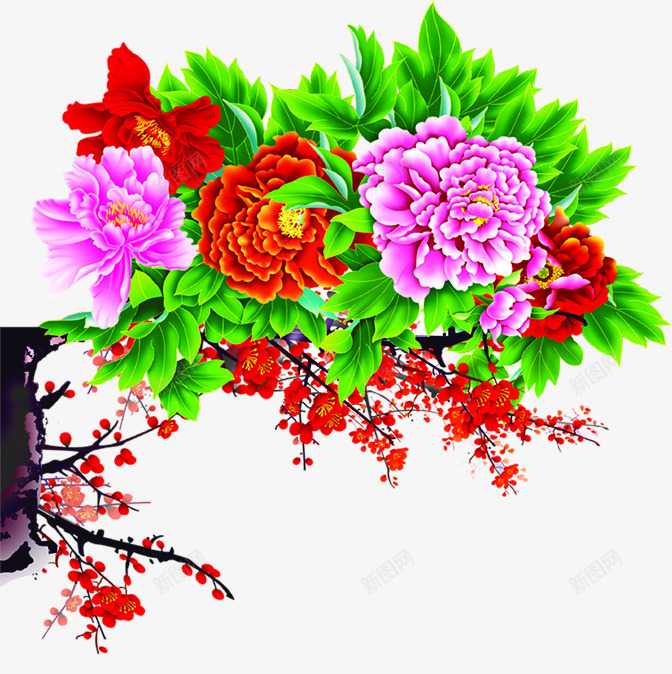 节日活动手绘画梅花png免抠素材_88icon https://88icon.com 动手 梅花 绘画 节日