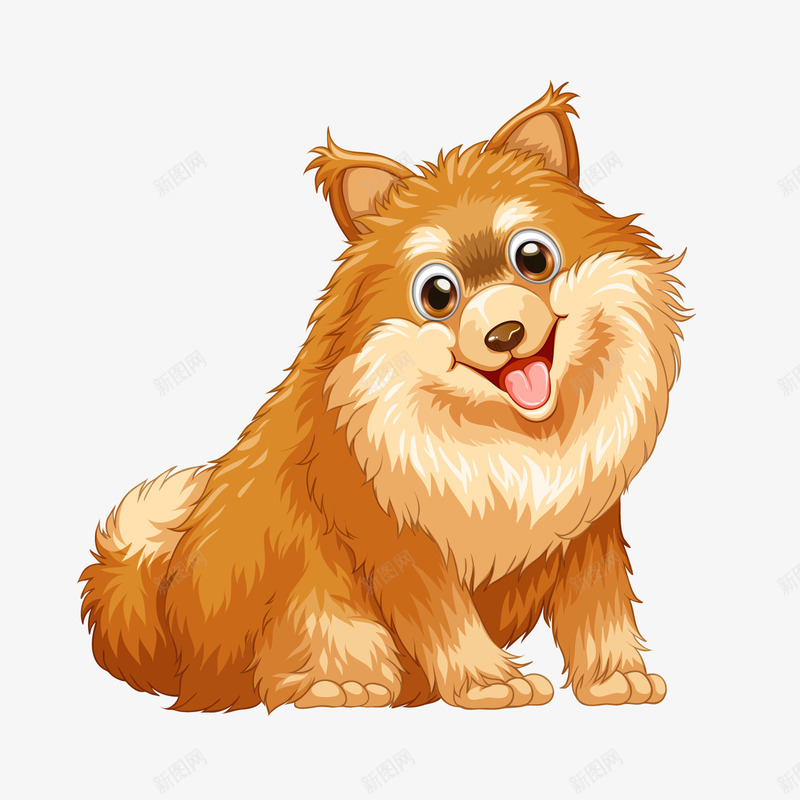 黄色卡通宠物狗png免抠素材_88icon https://88icon.com 卡通动物 可爱小狗 宠物狗 背景装饰 黄色小狗