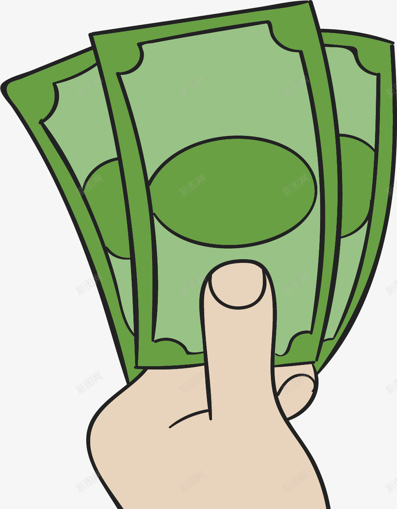 大把的手绘钞票矢量图ai免抠素材_88icon https://88icon.com 手拿钞票 手绘钞票 现金 现金支付 矢量png 钞票 矢量图