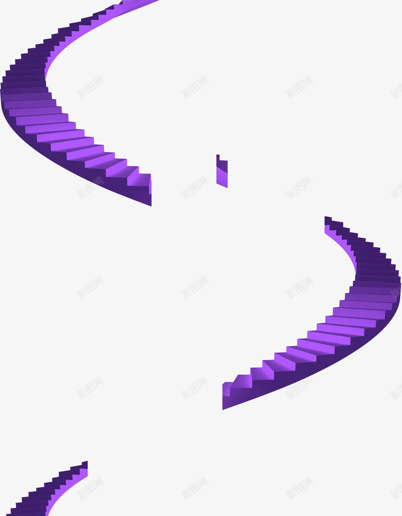 紫色楼梯png免抠素材_88icon https://88icon.com 弧形楼梯 楼梯 紫色 紫色楼梯 走