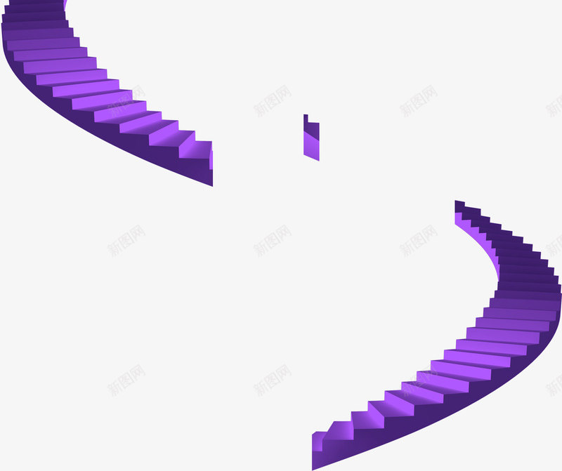 紫色楼梯png免抠素材_88icon https://88icon.com 弧形楼梯 楼梯 紫色 紫色楼梯 走