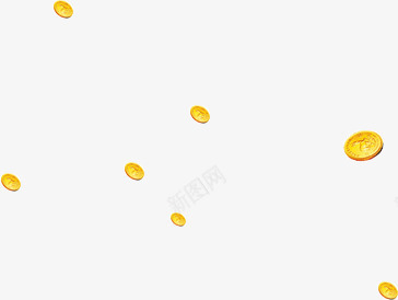 散落的钱币png免抠素材_88icon https://88icon.com 圆形 散落 金币 钱币