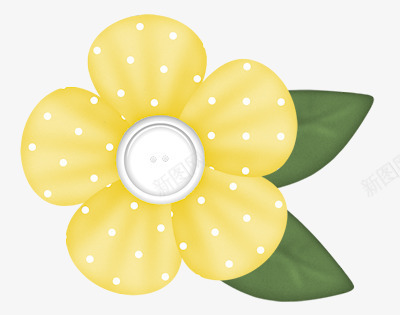 黄色卡通小花png免抠素材_88icon https://88icon.com 卡通 好看 小花 黄色